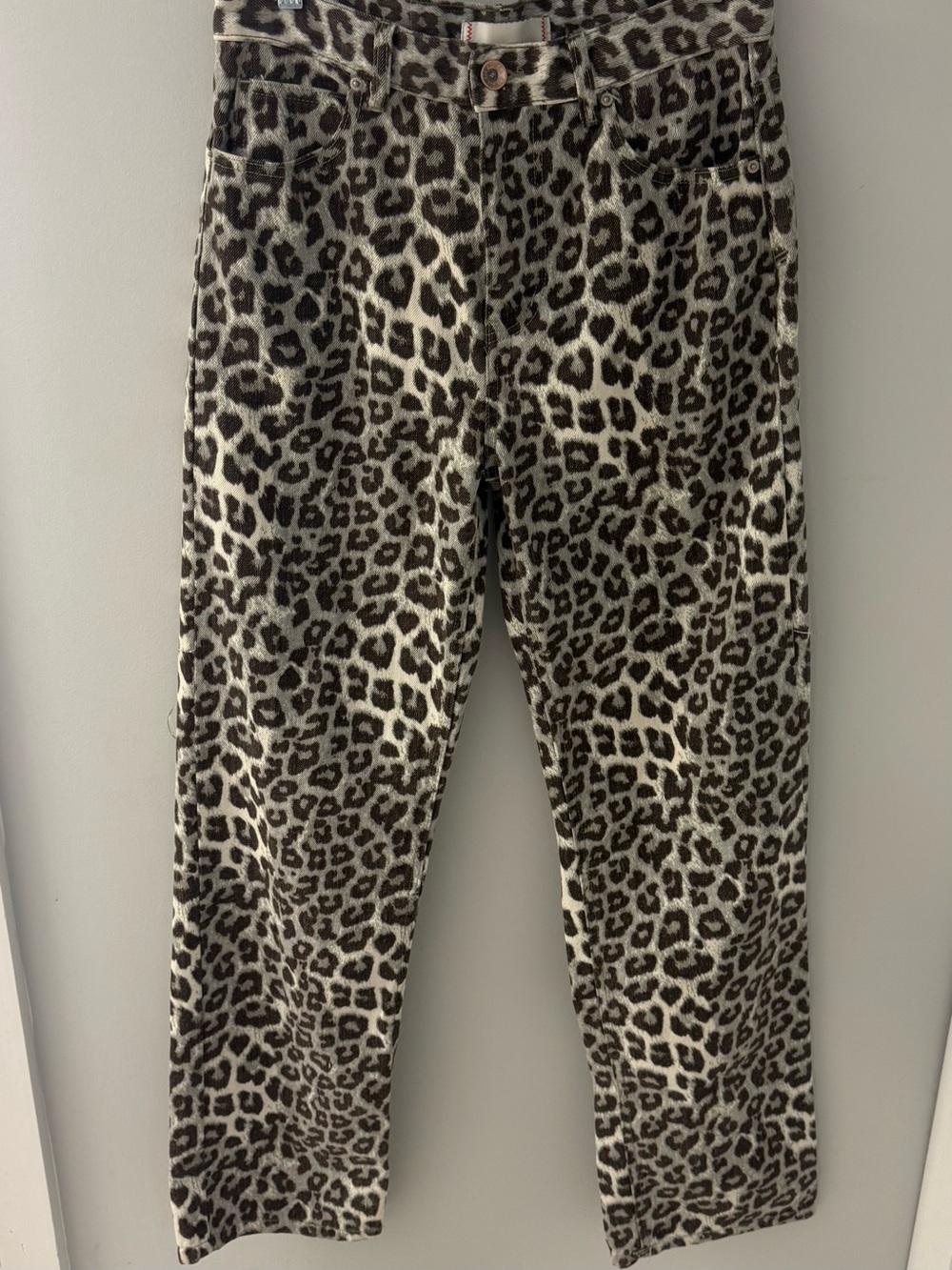 NWOT BDG Leopard Print Kids Jeans - Black & Cream